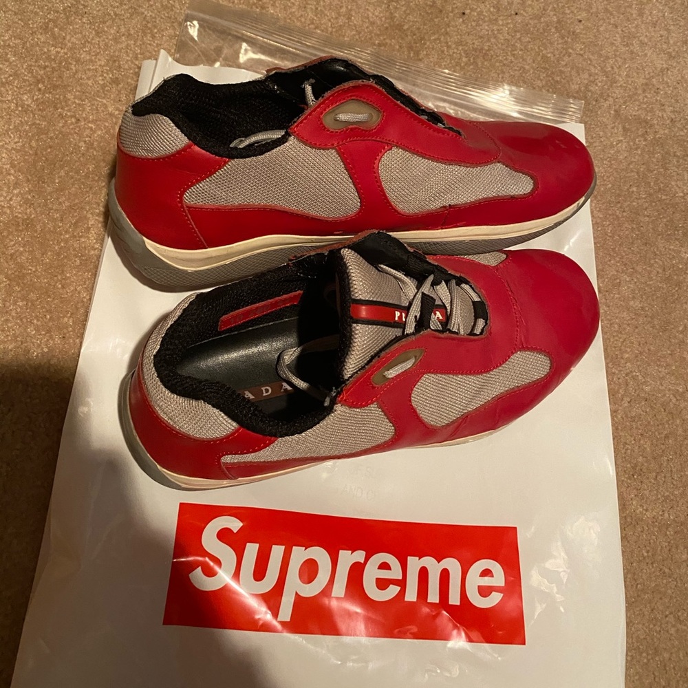 Men’s Prada cup sneakers size 10 good condition